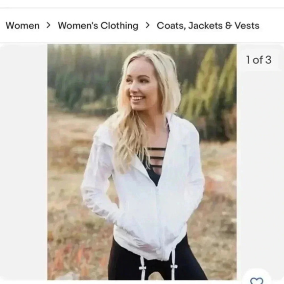 WHITE Zyia Bomber Jacket-Medium - Picture 2 of 5